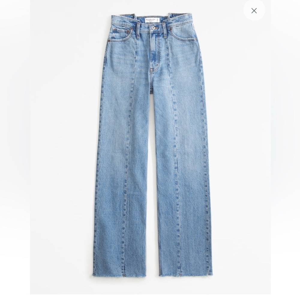 Abercrombie & Fitch Curve Love 90s Relaxed High Rise Jeans Size 26 NWOT